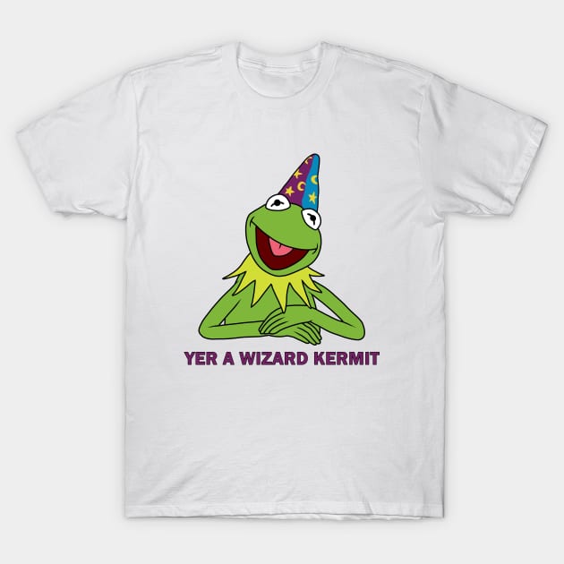 Yer A Wizard Kermit T-Shirt by valentinahramov